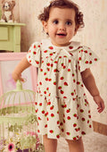 Children's Strawberry Shortcake Dress with Doll Collar
