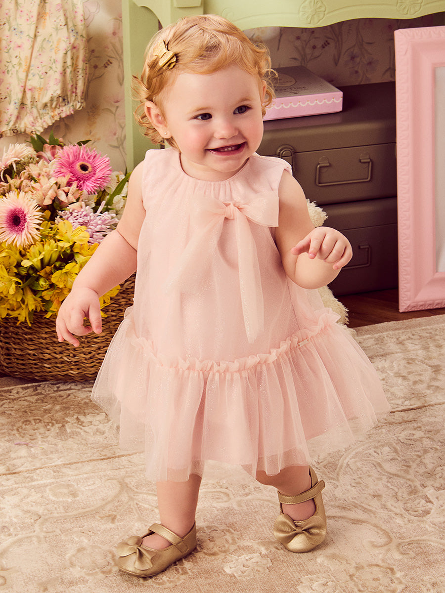 Children's Pink Tulle Ballet Dress