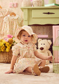 Floral Dress with Embroidered Collar