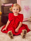 Children's Red Dress with Maxi Bow