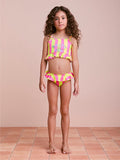 Striped Bikini with Beads