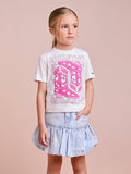 Country Style Children's Blouse with Rhinestones