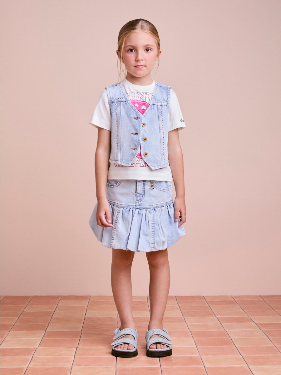 Traditional Balloon Children's Denim Skirt