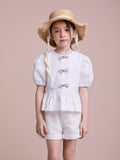 Girls' Balloon Top with Bows