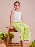 Neon Green Floral Children's Set