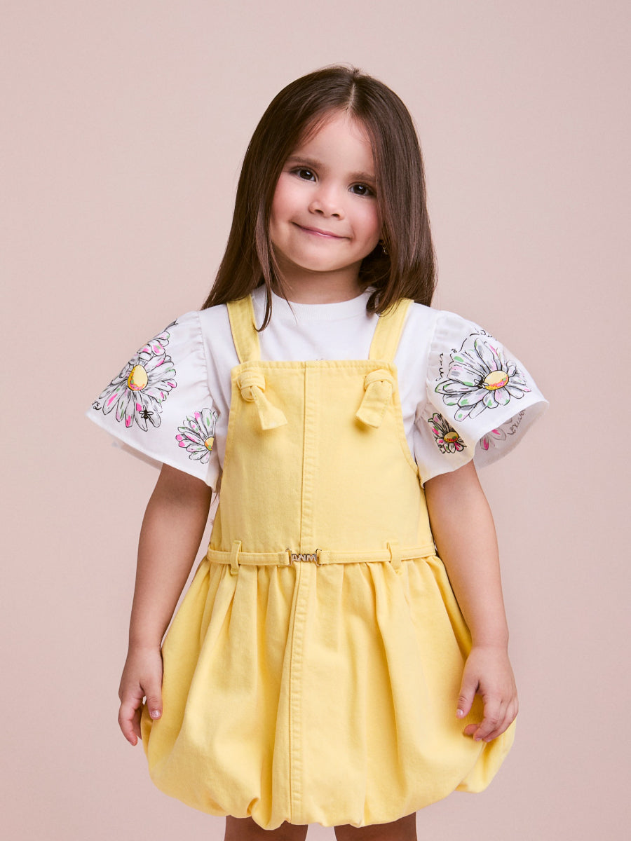 Yellow Twill Balloon Salopete
