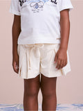 Children's Pearl Twill Shorts with Lace