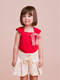 Red Children's Blouse with Bow
