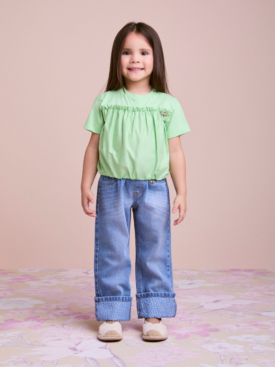 Mint Green Balloon Blouse
