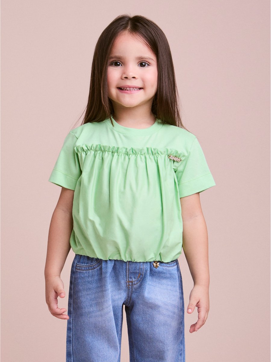 Mint Green Balloon Blouse