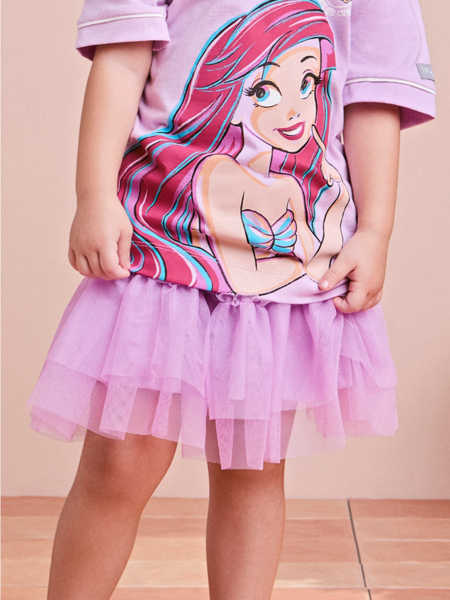 Lilac Tulle Skirt with Tutu Layers