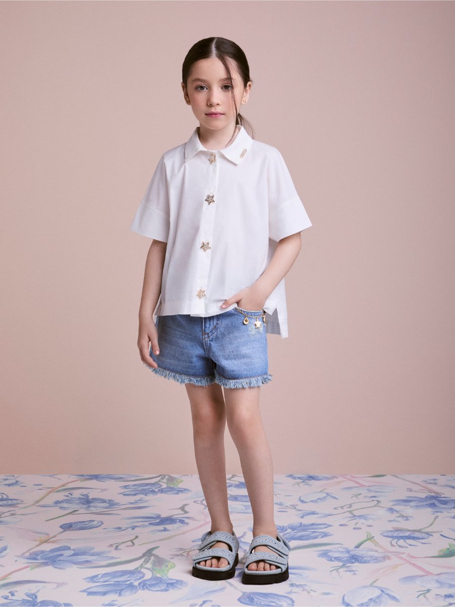 Children's Shirt with Star Buttons