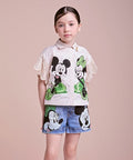 Disney Shirt with Knitted Sleeve