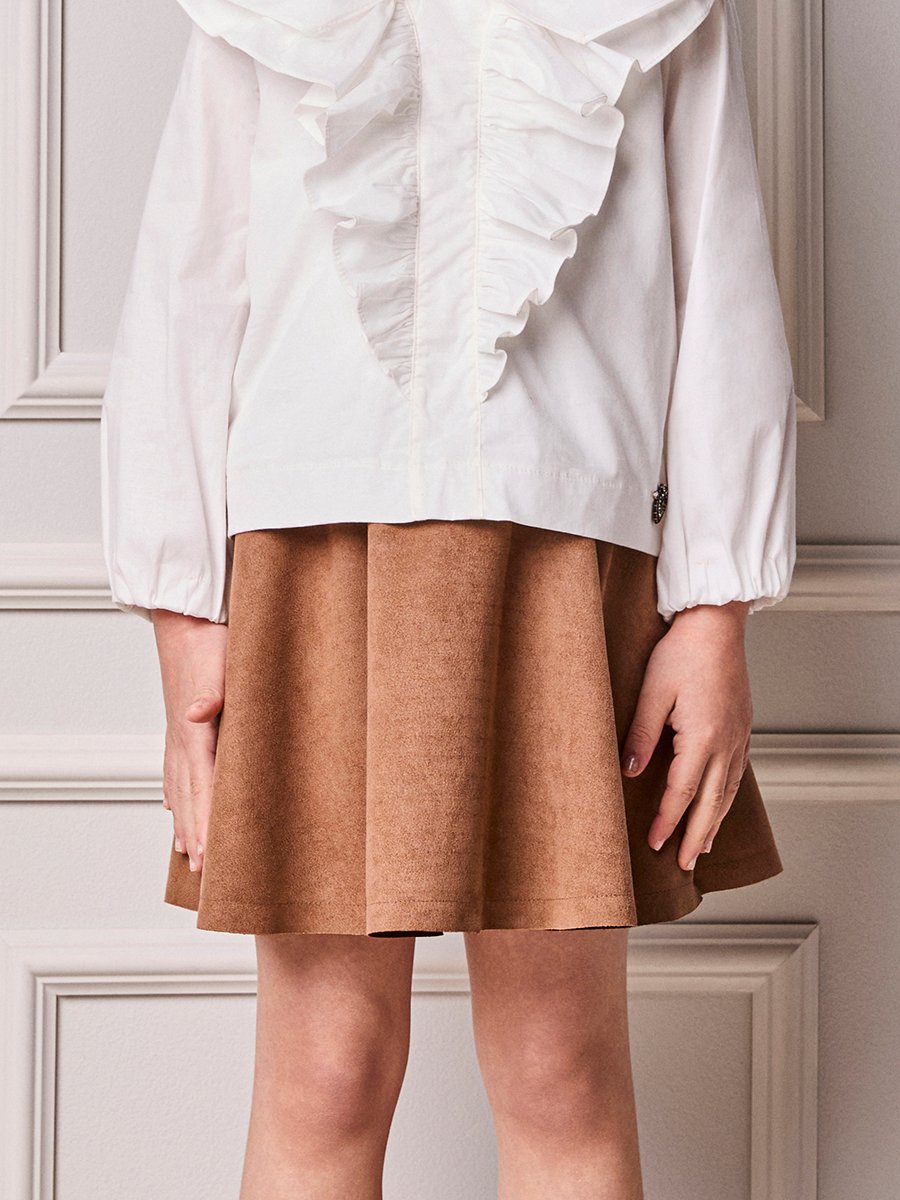 Children's Skirt Anime Cappuccino Girl by Suedine