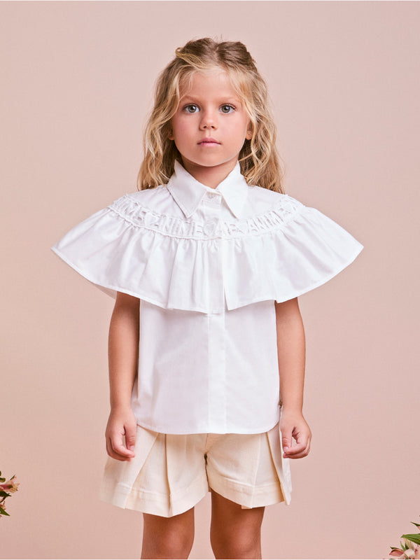 Children's Shirt with Ruffles