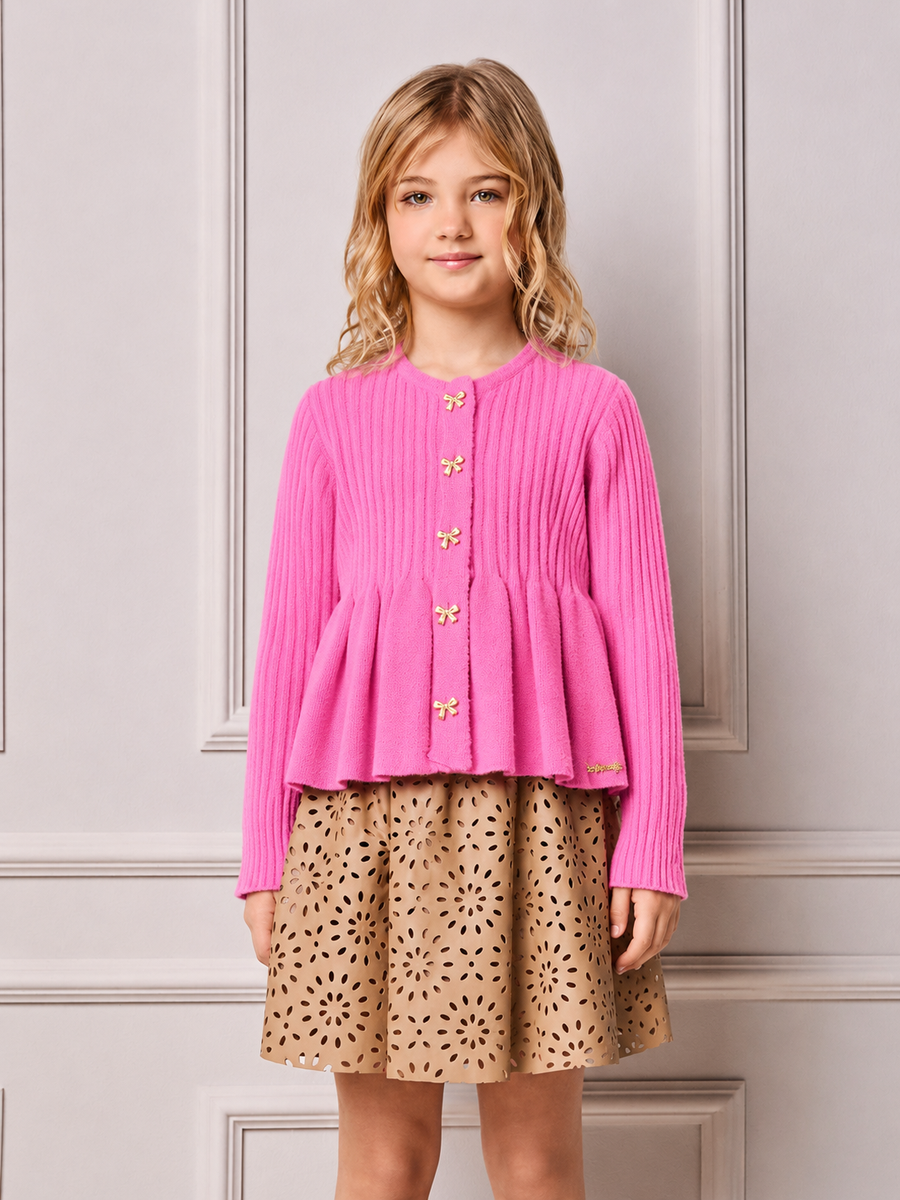 Children's Knitted Anime Girl Coat
