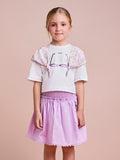 Lilac Set with Floral Scarf