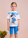 Blue Minnie Mouse Set with Rhinestones