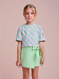 Lilac Striped Set with Bow