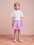 Lilac Tulle Set with Ruffles