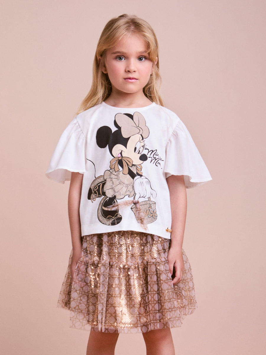 Children's Set with Sequins and Golden Tulle
