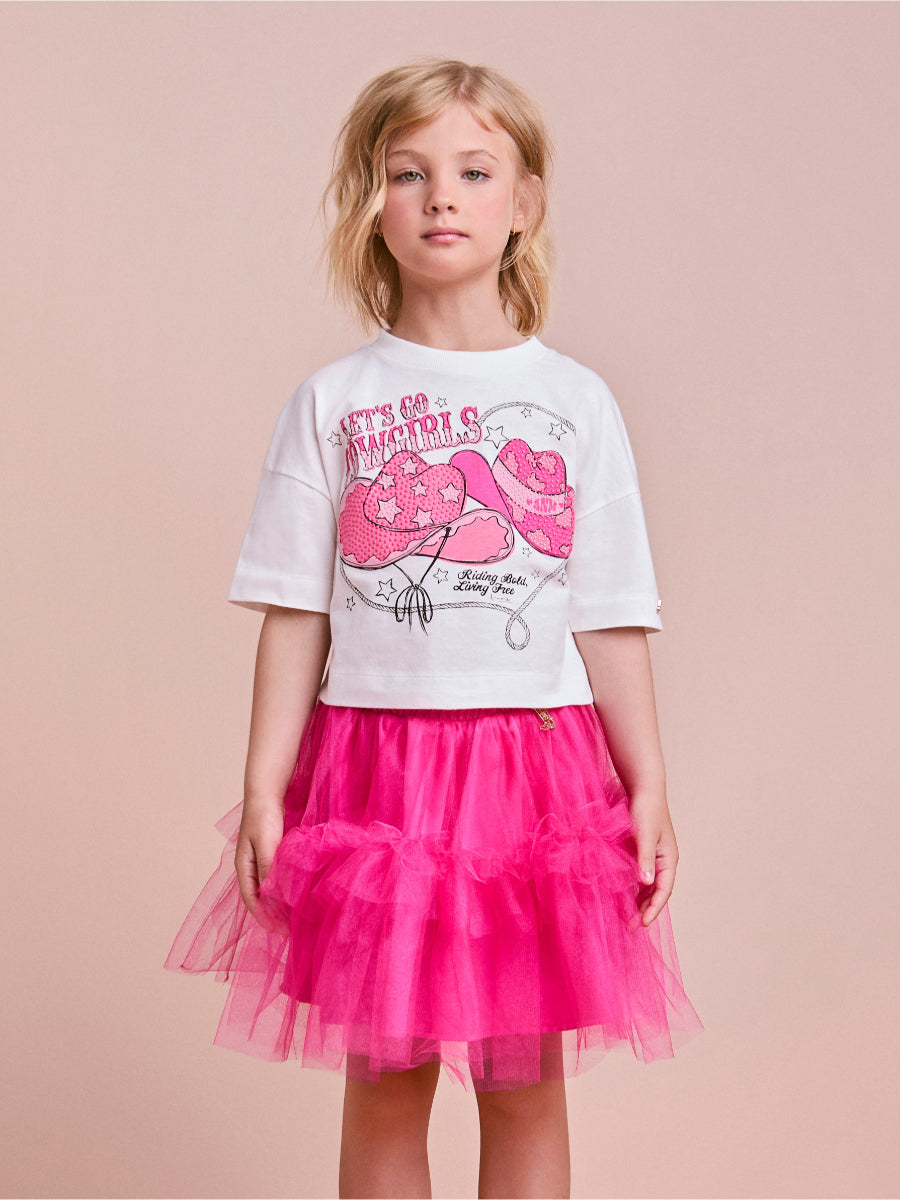 Pink Tulle Cowgirls Children's Set