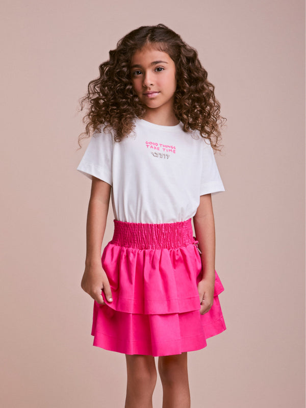 Set with Pink Ruffled Skirt