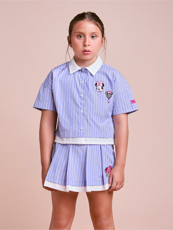 Striped Set with Minnie Disney Patch