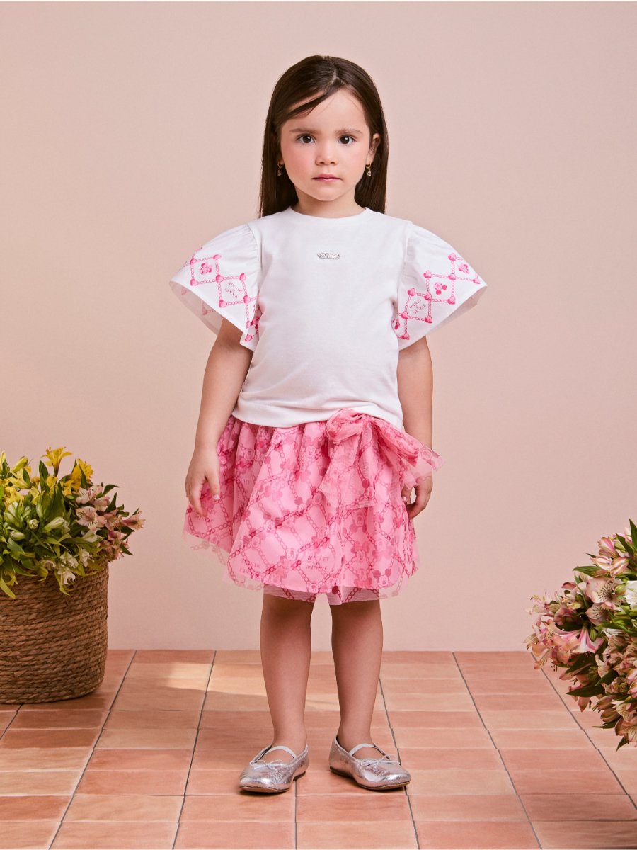 Minnie Disney Children's Tulle Set with Grid