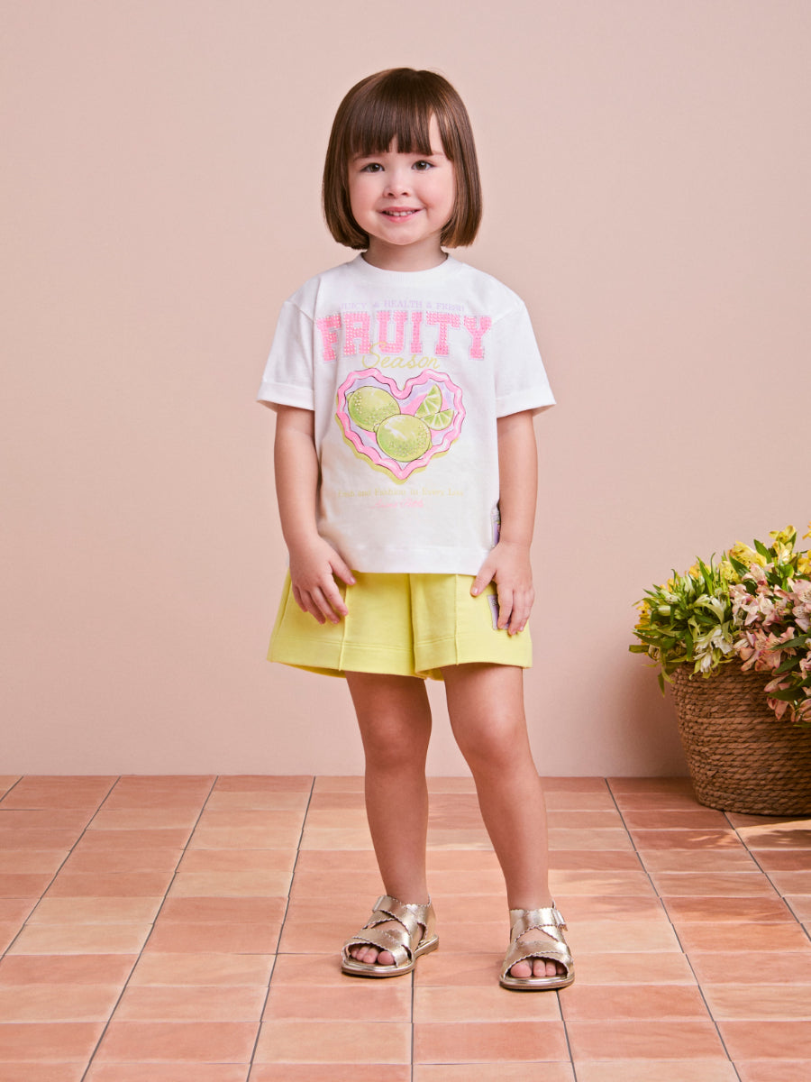 Children's Set with Fruity Season Blouse and Skirt