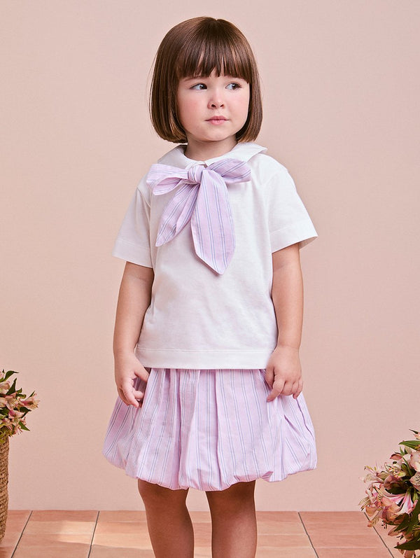 Children's Striped Balloon Set with Bow