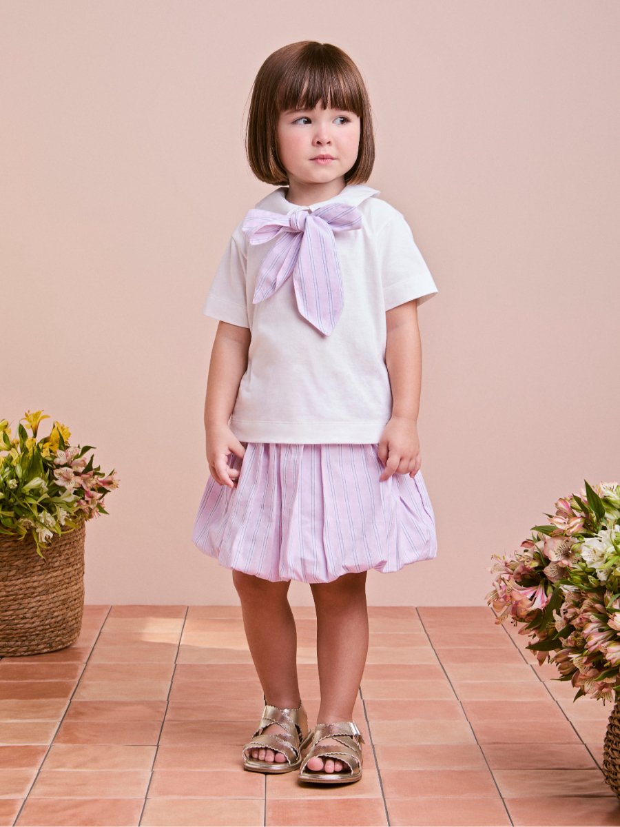 Children's Striped Balloon Set with Bow