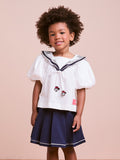 Disney Children's Blouse with Navy Collar