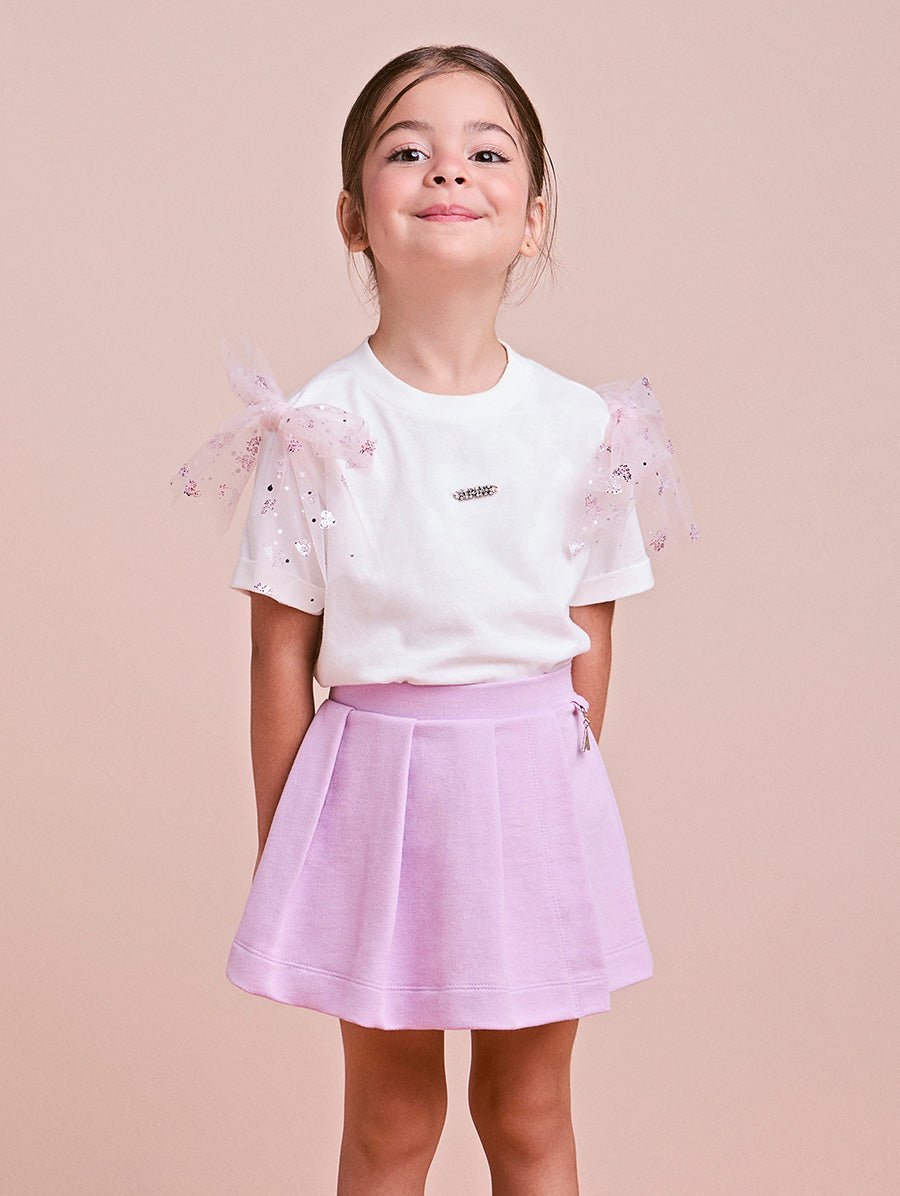 Children's Set with Tulle and Sequin Hearts