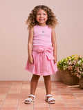 Pink Ribbed Children's Set