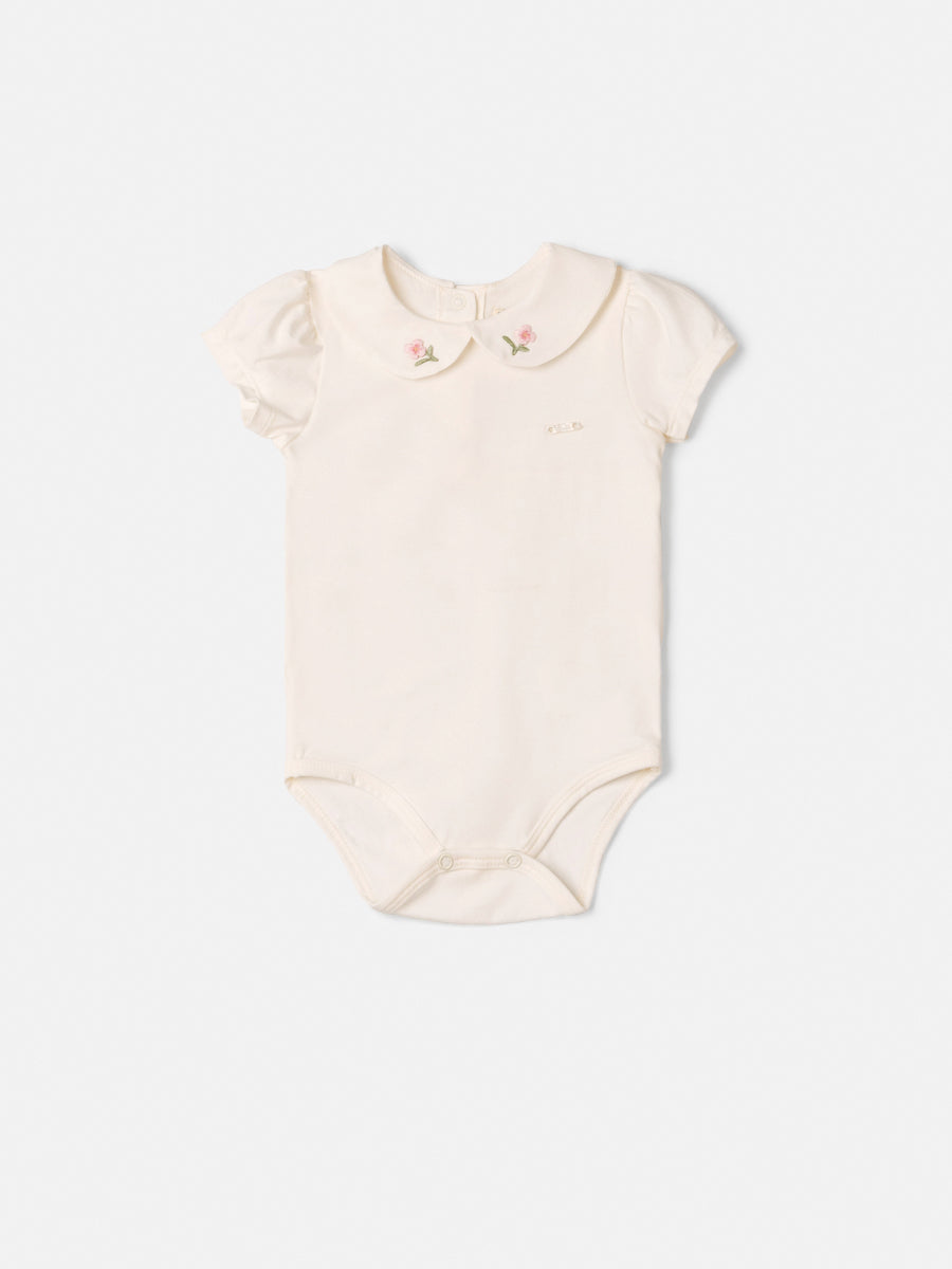 Body with Embroidered Floral Collar