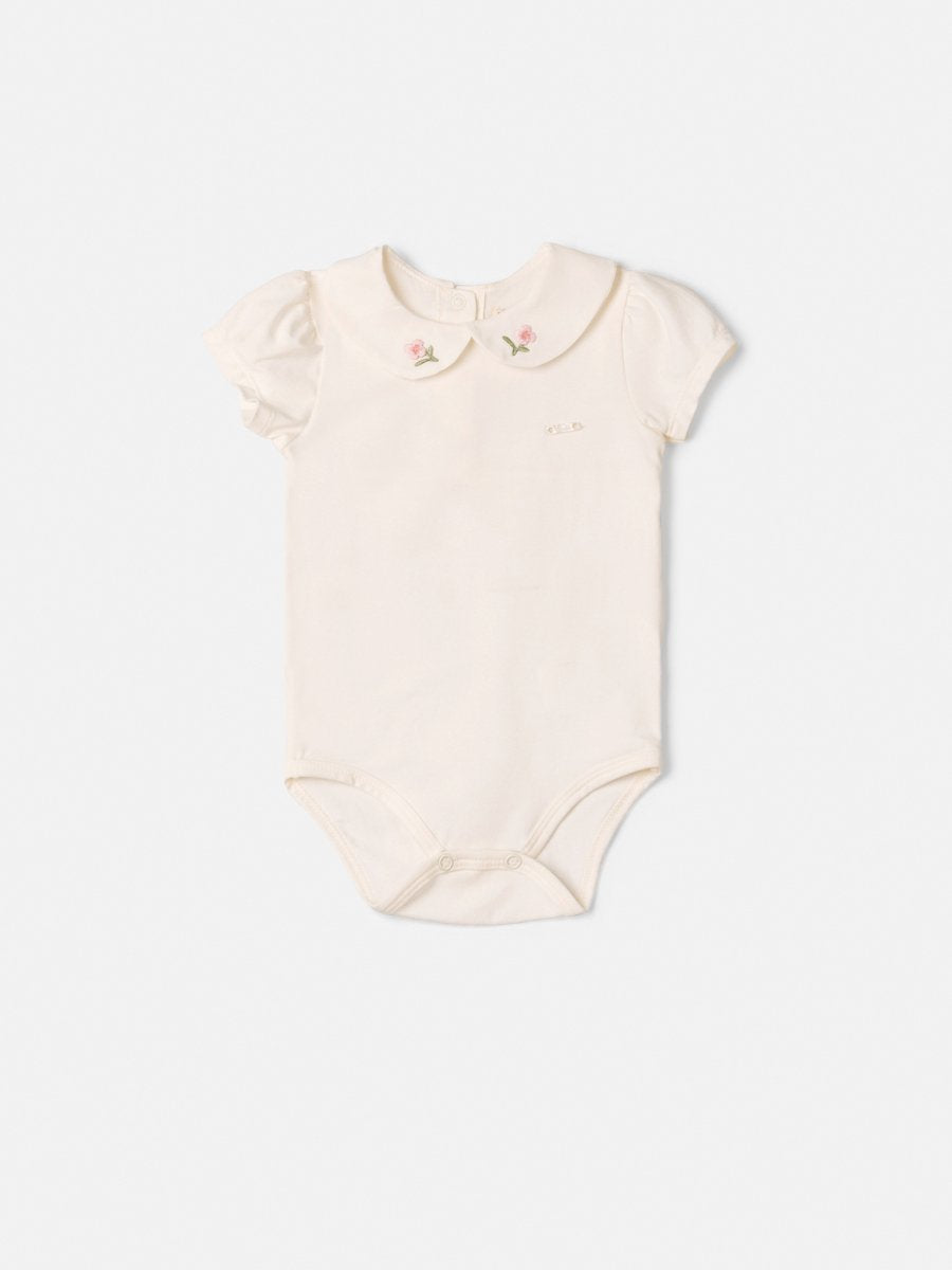 Body with Embroidered Floral Collar