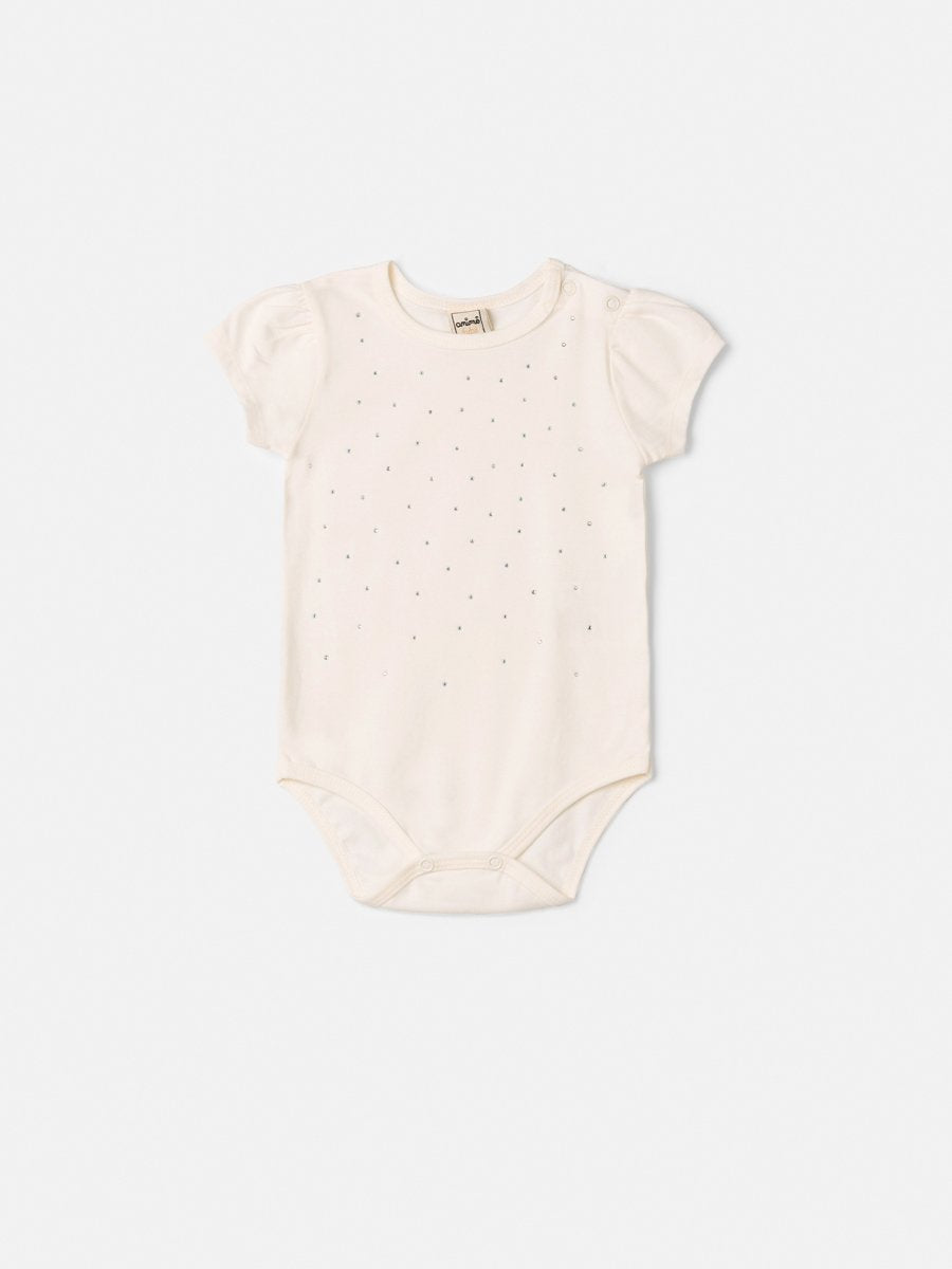 Girls' Bodysuit with Rhinestone Detail