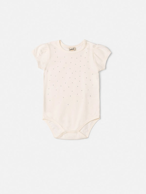 Girls' Bodysuit with Rhinestone Detail