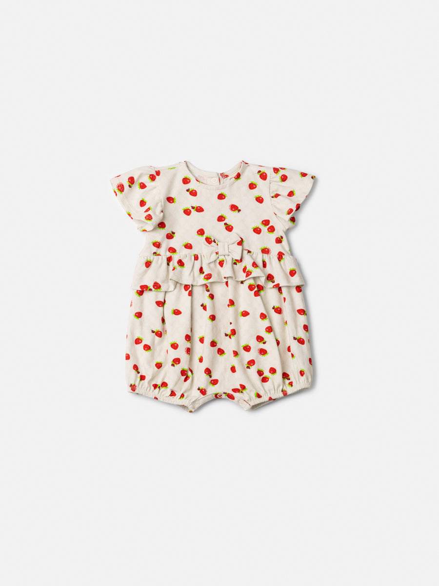 Children's Sunbath with Strawberry Print