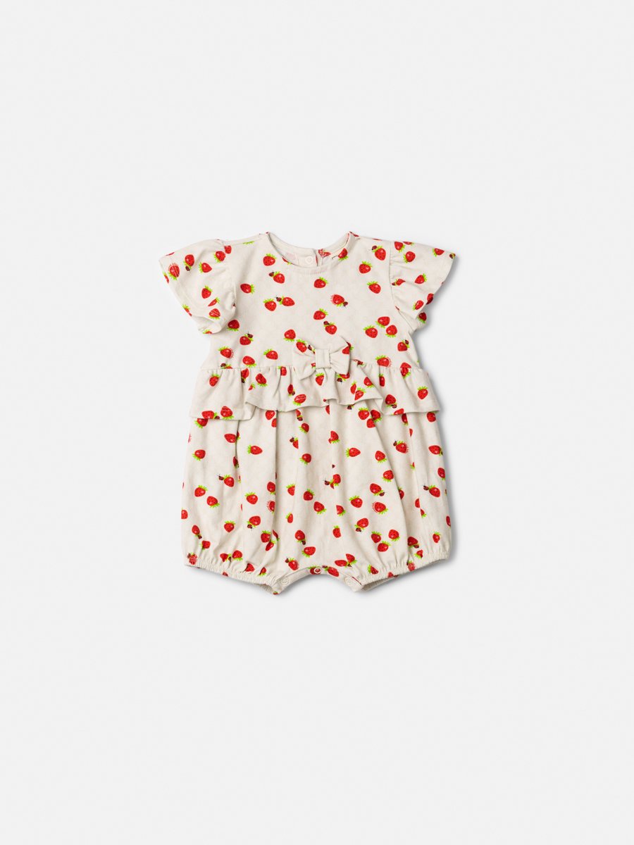 Children's Sunbath with Strawberry Print