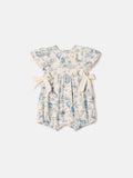 Children's Sunbath with Delicate Blue Print