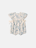 Children's Sunbath with Delicate Blue Print