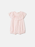 Pink Sunbath with Floral Embroidery