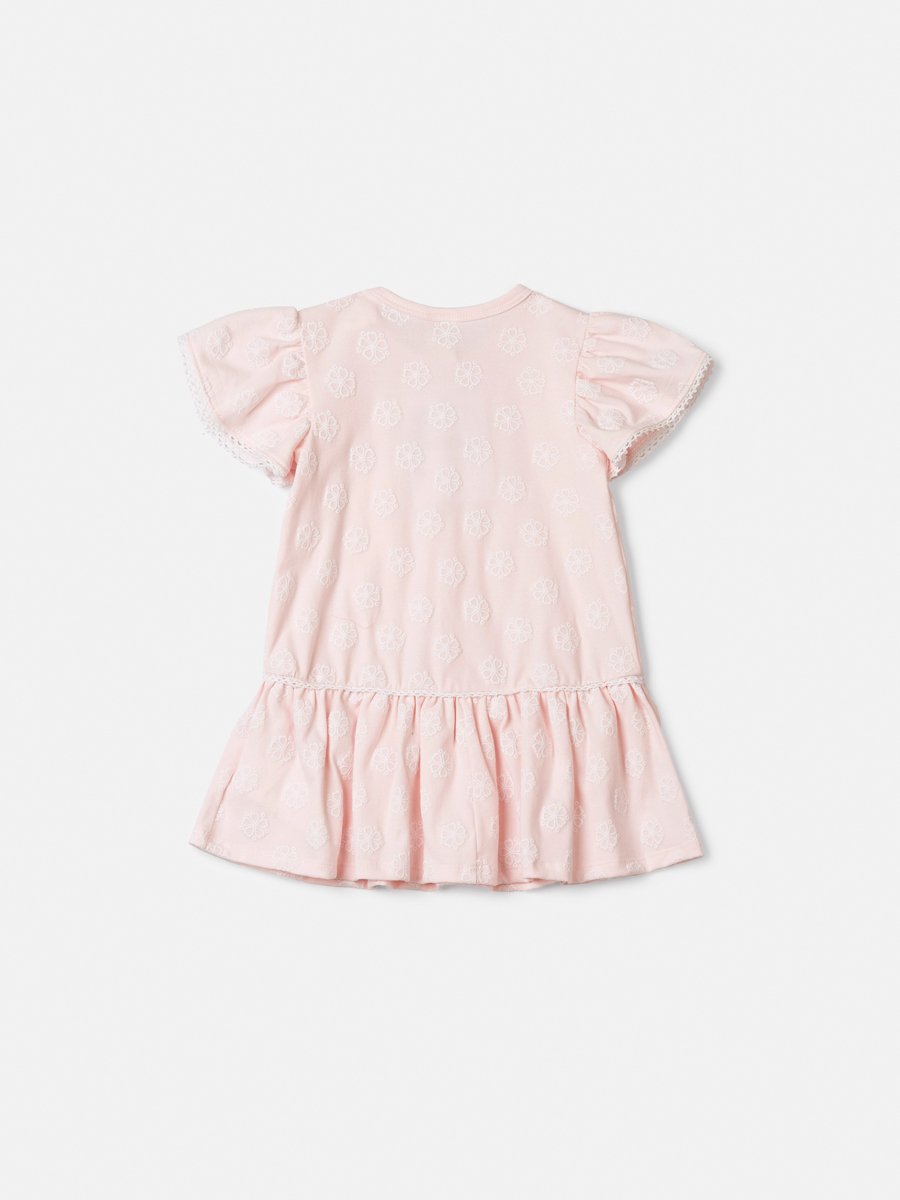Blouse with Pink Tulle and Oyster Pendant