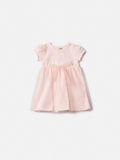 Girls' Dress with Tulle Bow and Rhinestones