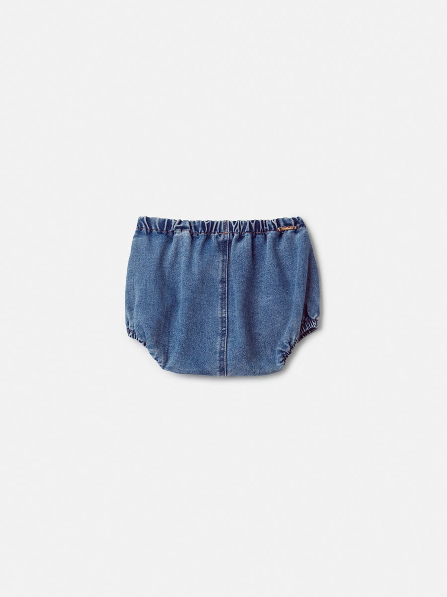Girls' Jeans Shorts with Bow