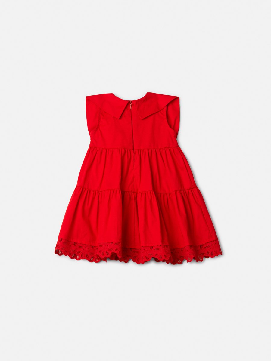 Children's Red Dress with Maxi Bow
