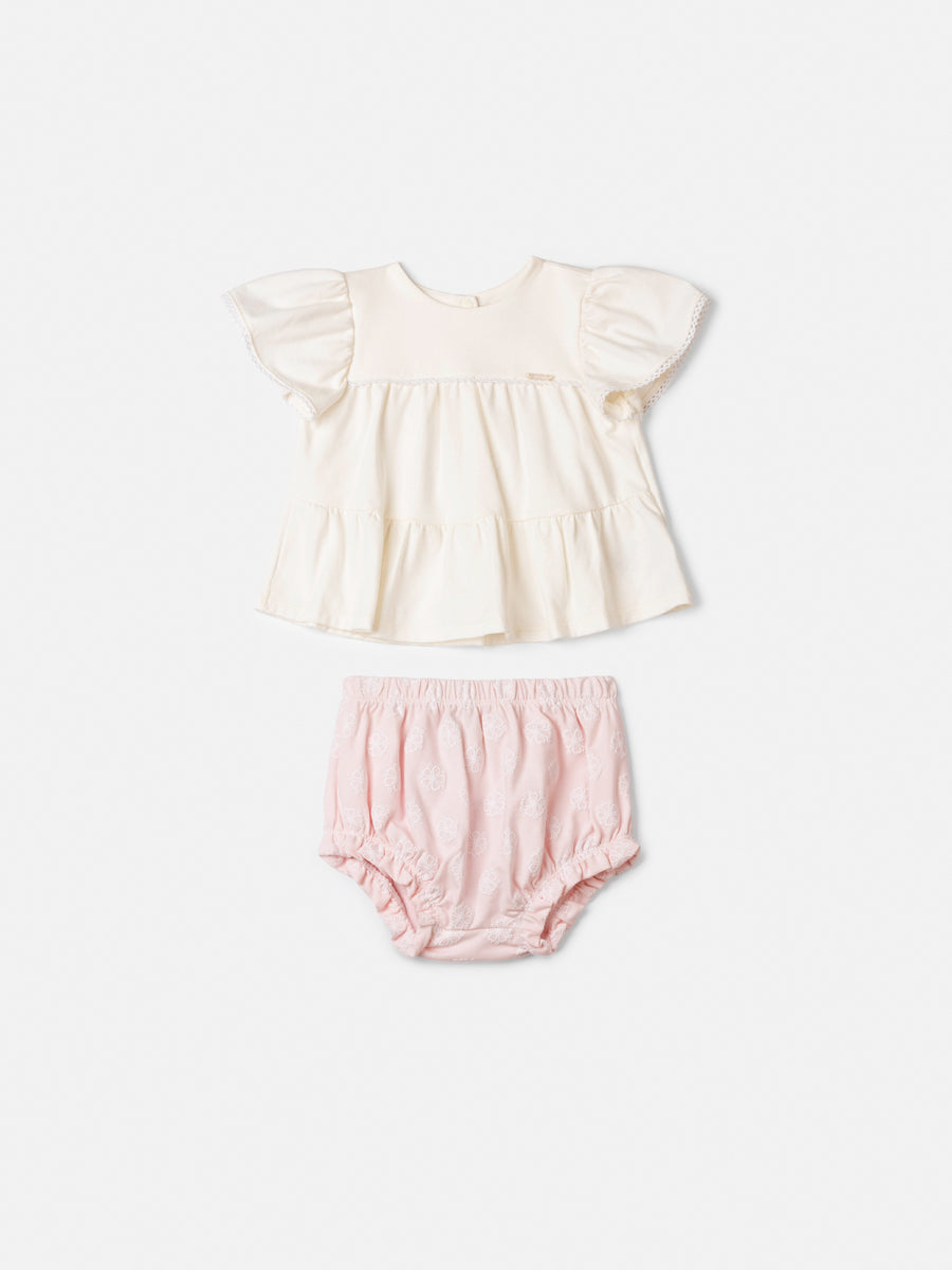 Off White Set with Embroidery