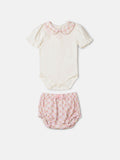Set with Floral Grid and Golinha